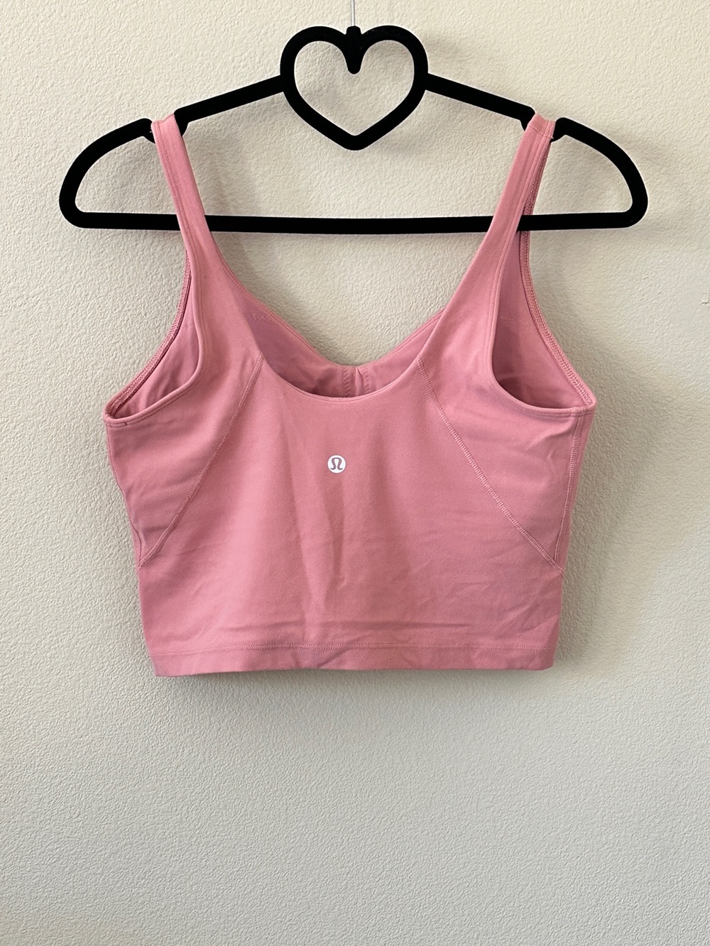 Lululemon Pink Seamless Cropped Tank Top Size 8